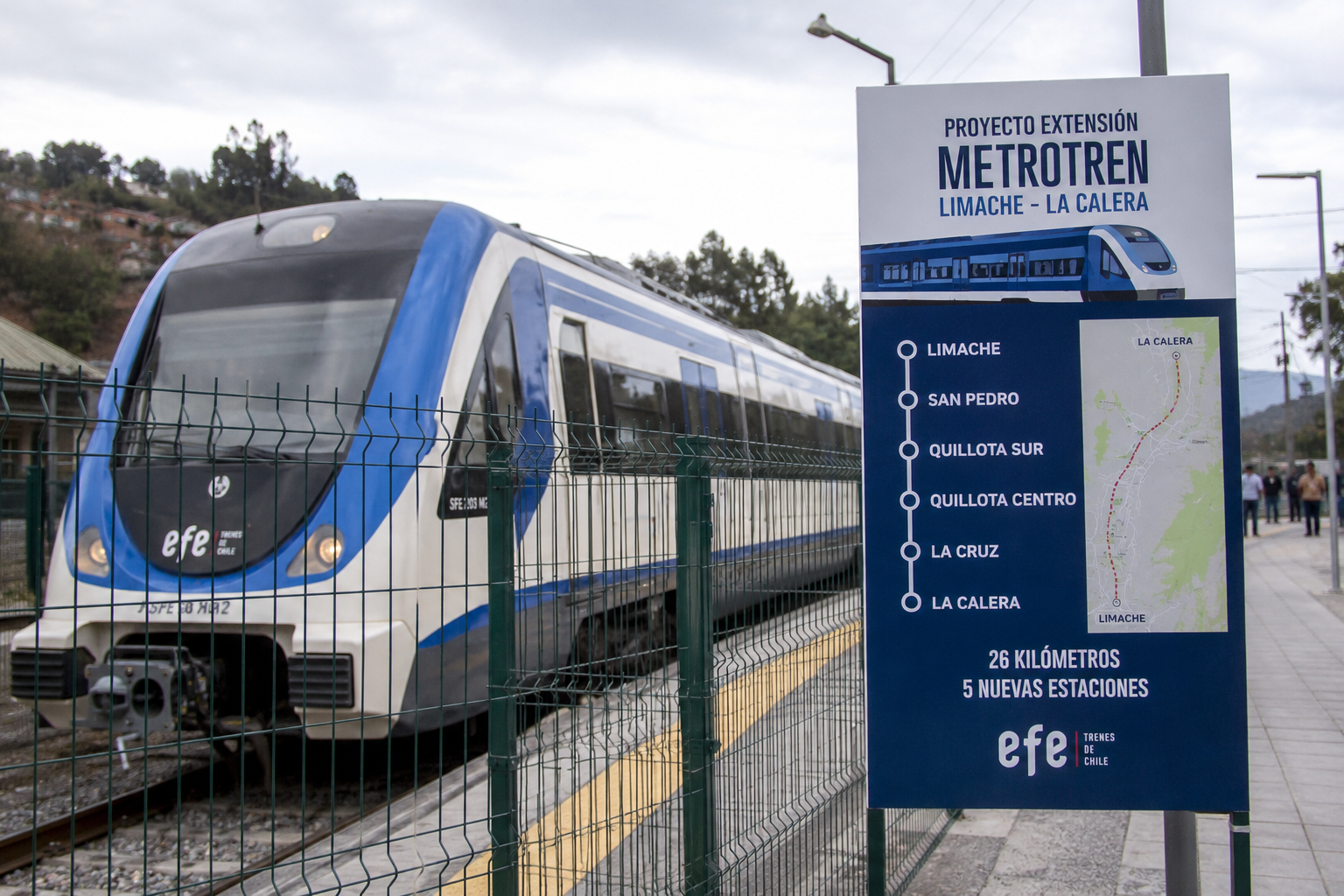 Aprueban ambientalmente extensión del Metrotren entre Quillota y La Calera