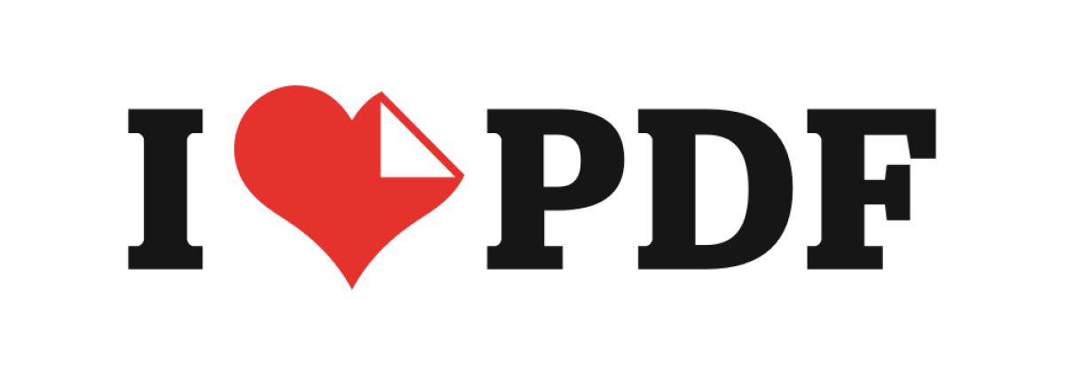 fotografia de unas letras que dicen i love pdf sobre un fondo blanco